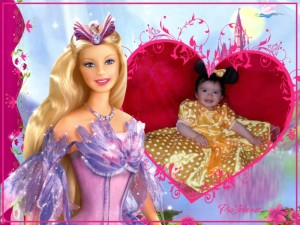 Fotomontaje infantil gratis online con barbie