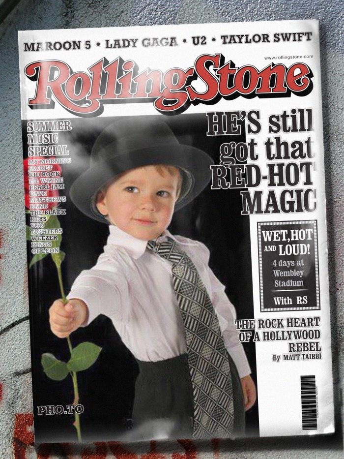 Personaliza tu foto en la portada de la revista Rolling Stone -  Fotomontajes Divertidos | Fotomontajes Divertidos - Todofotomontajes